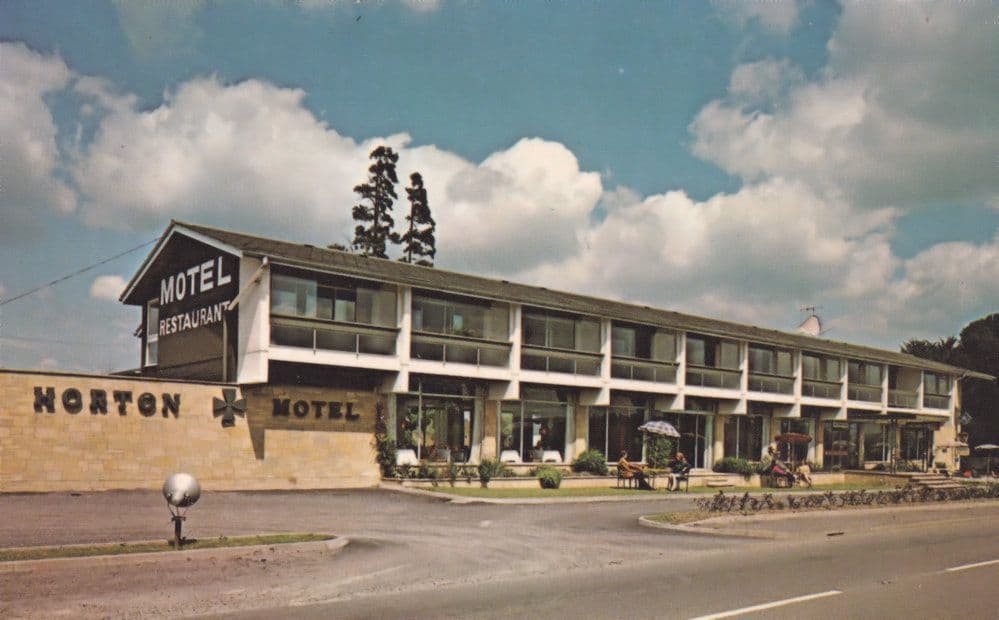 Horton Cross Motel Ilminster Old Hotel Somerset 1970s Postcard
