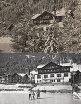 Hotel Adler Slippery Grounds 2x Switzerland Adelboden RPC Postcard s