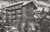 Hotel Alpine Zermatt Switzerland Real Photo Vintage Postcard