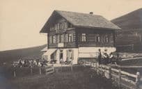 Hotel Bahnenmoos Adelboden Guests Gathering Switzerland Postcard
