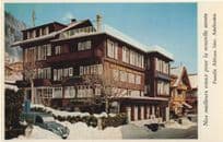Hotel Bernerhof Adelboden Switzerland Rare Postcard
