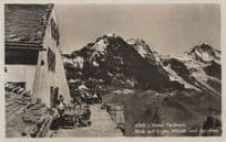 Hotel Faulhorn Blick Auf Eiger Switzerland & Frank RPC Postcard