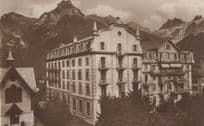 Hotel Kess Engelberg Antique Switzerland Postcard