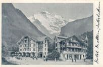 Hotel Matten Interlaken Antique Switzerland Postcard