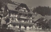 Hotel Oberland Adelboden Switzerland Antique Postcard