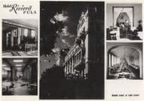 Hotel Riviera Pula Croatia Vintage Real Photo Postcard