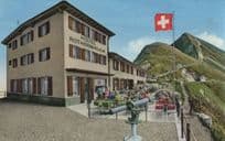 Hotel Rothorn Kulm Switzerland Restaurant Postcard