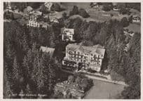 Hotel Waldrend Wengen Switzerland Vintage Real Photo Postcard