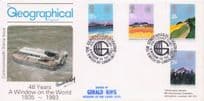 Hovercraft Gerald King Geographical Magazine LTD TO 46 Hand Signed FDC