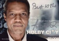Hugh Quarshie in Holby City Hand Signed TV Cast Card Photo