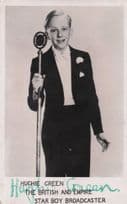 Hughie Green Boy Child Radio Film Star Hand Signed Old Postcard