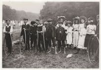 Hula Hoop Bicycle Tyre Childrens Hoops Game Postcard