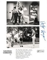 Hulk Hogan WWE WWF Suburban Commando Film 10x8 Hand Signed Photo