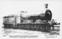 Hull & Barnsley WW1 0-6-0 No 77 Train at Longhedge Pamlin Prints Railway RPC Postcard