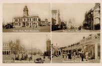 Humewood Main Street Town Hall Port Elizabeth RPC Postcard