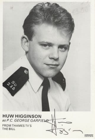 Huw Higginson George Garfield The Bill ITV Hand Signed Photo