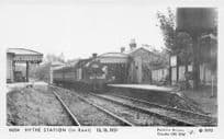 Hythe Old Train Kent Station in 1951 Pamlin Prints Railway RPC Postcard