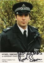 Hywel Simons as Sgt Craig Gilmore The Bill ITV Hand Signed Cast Card Photo