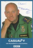 Ian Bleasdale in BBC Casualty Rare Hand Signed Cast Card Photo