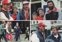 Ian Botham Charity Leukemia Fund Raising Ipswich Walk Cricket Postcard