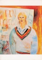 Ian Botham England Cricket Captain in 1985 Painting Postcard