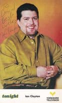 Ian Clayton Author 1980s Yorkshire TV Tonight Show Hand Signed Photo