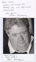 Ian McNeice Doc Martin Large Hand Signed Photo & Card Extra