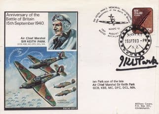 Ian Park Son Of Sir Keith WW2 Ace Pilot Battle Of Britain Hand Signed FDC