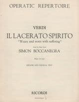 Il Lacerato Spirito Verdi Classical Sheet Music