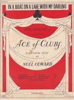 In A Boat On A Lake With My Darling 1950s Sheet Music