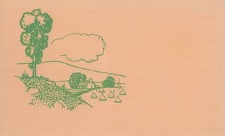 In Camp At Forest Tent Boy Scouts Girl Guides Old Greetings Postcard