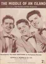 In The Middle Of An Island The King Brothers 1950s Sheet Music