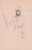 Inde Xeque Assan Bin Ismal 1937 Exposition Portugal Art Postcard