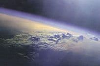 Indian Ocean Clouds & Sunlight Discovery Space Shuttle Photo Postcard