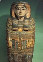 Inner Coffin Lady Of The House Takhebkhenem Egypt British Museum Postcard
