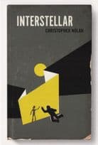 Interstellar Christopher Nolan Film Movie As Rare Old Book Cover Postcard