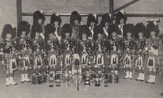 Invergordon Distillers Scottish Pipe Military Band Antique Postcard