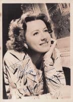 Irene Dunn Historic Actress Comedienne Large Hand Signed Photo