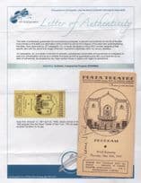 Irene Rich Antique 1935 Hand Signed Programme & COA