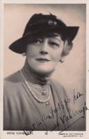 Irene Vanbrugh Edwardian Actress Hand Signed Photo Postcard