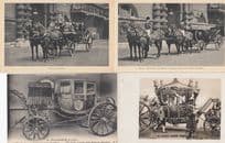 Irish State Coronation Coach 14 Royal Royalty Transport Postcard Bundle