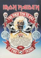 Iron Maiden First Ten Years Poster Rare Heavy Metal Music Postcard