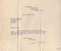 Isabel Bigley Oklahoma Guys & Dolls Antique 1947 Hand Signed Letter