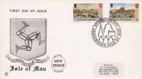 Isle Of Man New Decimal Pence Coinage Money 50p 1975 Old First Day Cover