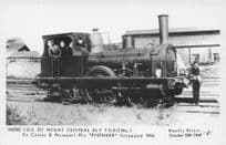 Isle Of Wight Old T 2-2-1 Train Pioneer Pamlin Prints Cowes Railway RPC Postcard