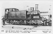 Isle Of Wight Old Train at Newport Station Pamlin Prints Railway RPC Postcard