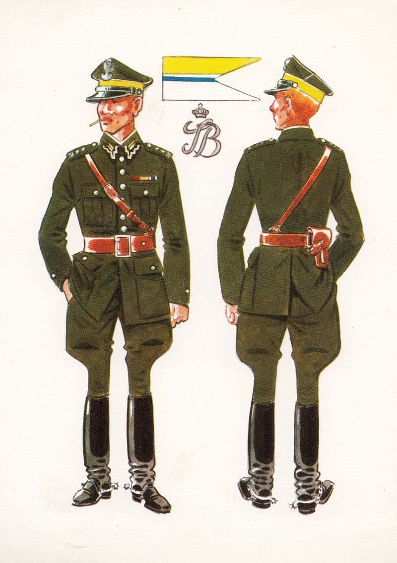 Italian Ww2 Military Uniform Hulanos Del 27 Polish Officer Postcard