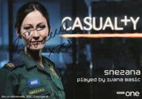 Ivana Basic as Snesana Casualty Hand Signed Cast Card Photo
