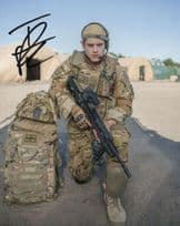 Iwan Rheon as Smurf Special Marines in Our Girl 10x8 Hand Signed Photo