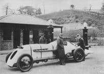 J.G. Barry Thomas Babs Motor Racing Car Shell Brooklands BBC Postcard